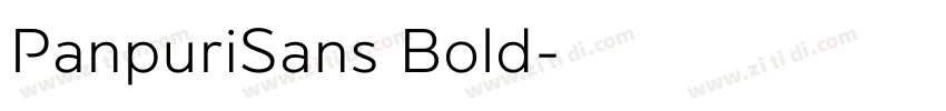 PanpuriSans Bold字体转换 PanpuriSans Bold字体转换
